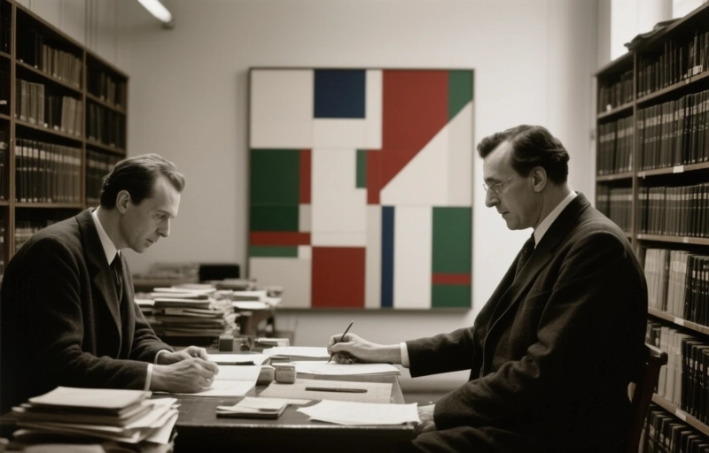 Visual representation of Van Doesburg Meets the Hungarian Avant-Garde
