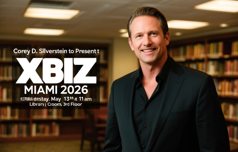 Visual representation of Corey D. Silverstein to Present at XBIZ Miami 2026
