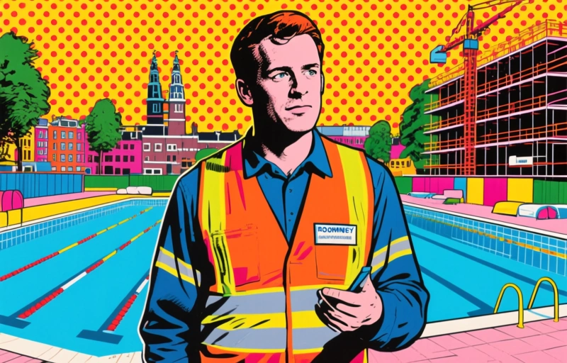 Rodney Analy: Van zwembadmedewerker naar bouwplaats Amsterdam