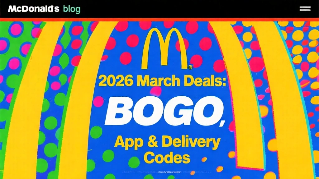 McDonald's 2026 March Deals: BOGO, App & Delivery Codes