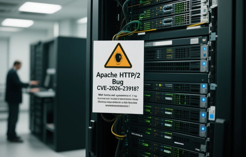 Visual representation of Apache HTTP/2 Bug (CVE-2026-23918)