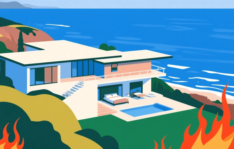 Ocean View Mid-Century Estate in Pacific Palisades
