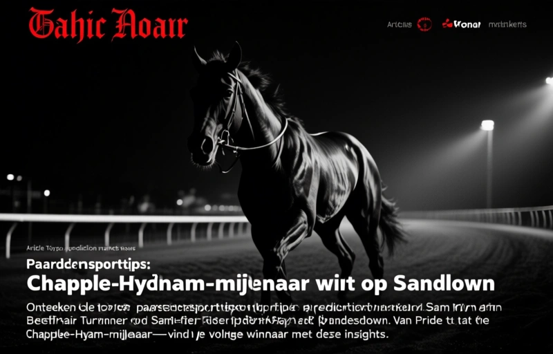 Paardensporttips: Chapple-Hyam-mijlenaar wint op Sandown