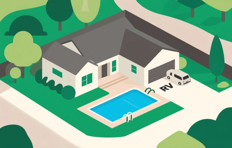 Corner Lot Gem in Hidden Oaks: 3-Bedroom Home with Pool & RV Hookup