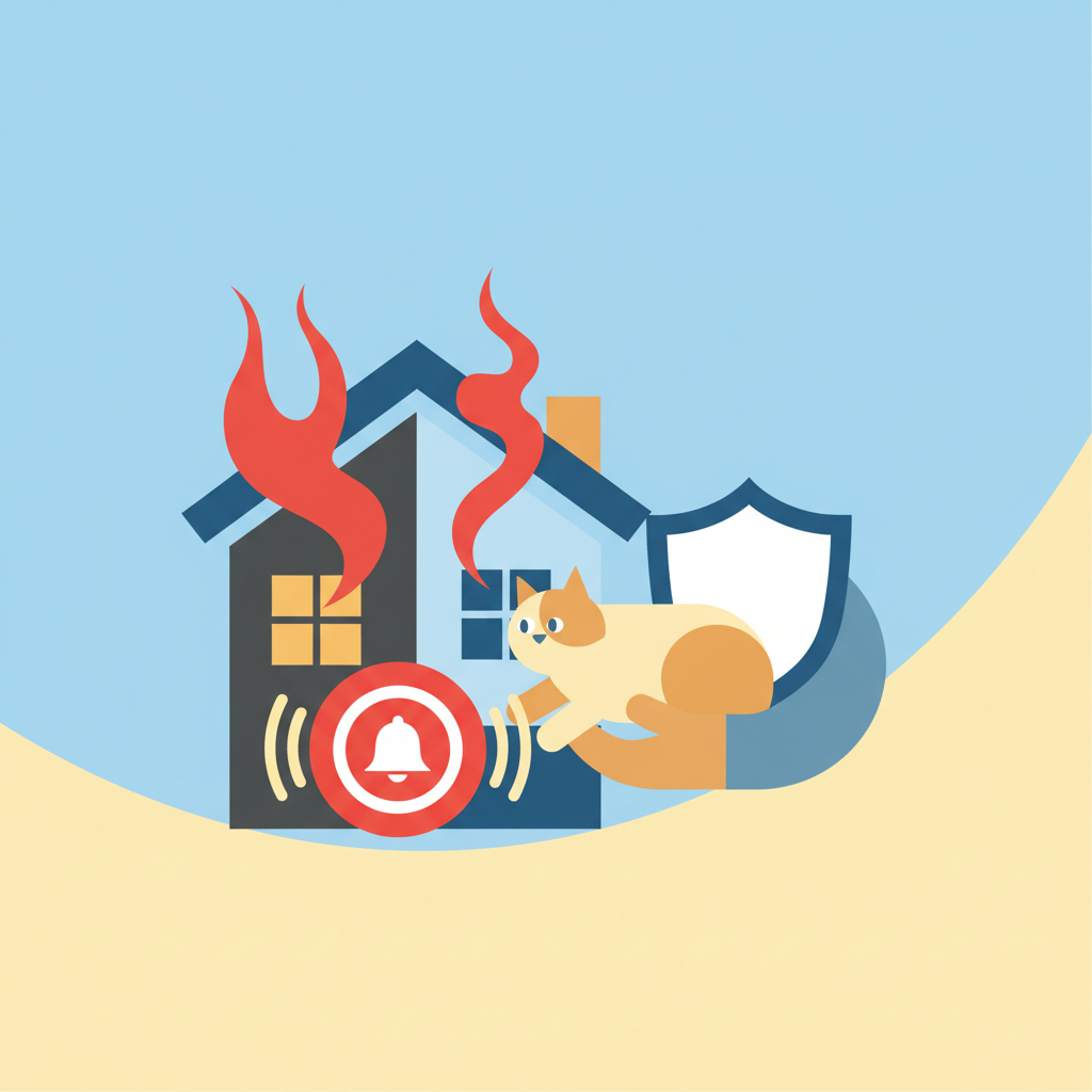 Persoonlijk alarm redt kat bij woningbrand