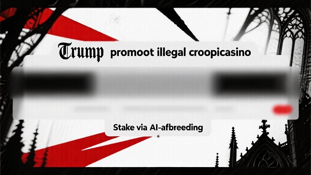 Trump promoot illegaal cryptocasino Stake via AI-afbeelding