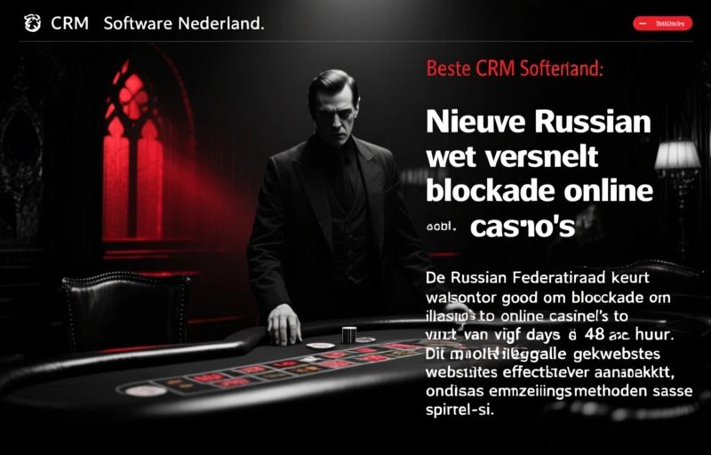 Nieuwe Russische wet versnelt blokkade online casino's