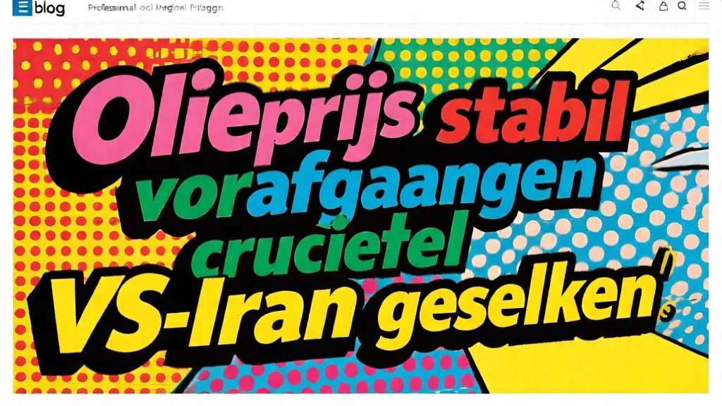 Olieprijs stabiel voorafgaand aan cruciale VS-Iran gesprekken