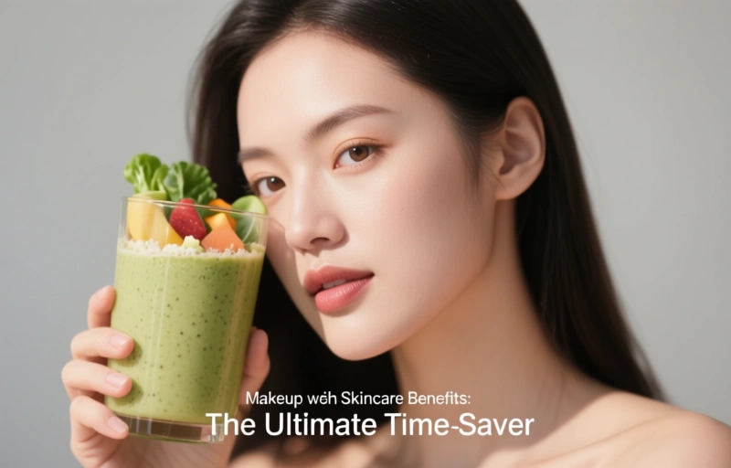 Visual representation of Makeup with Skincare Benefits