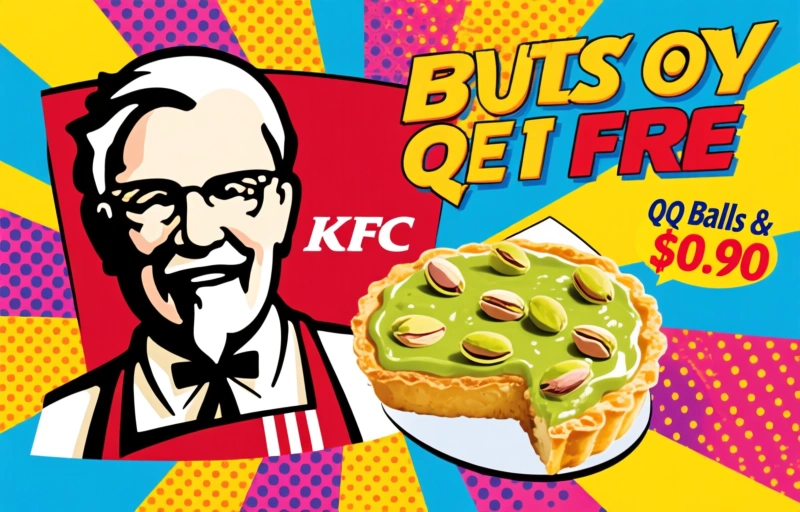 KFC Buy One Get One Free: QQ Balls & Pistachio Tarts from $0.90
