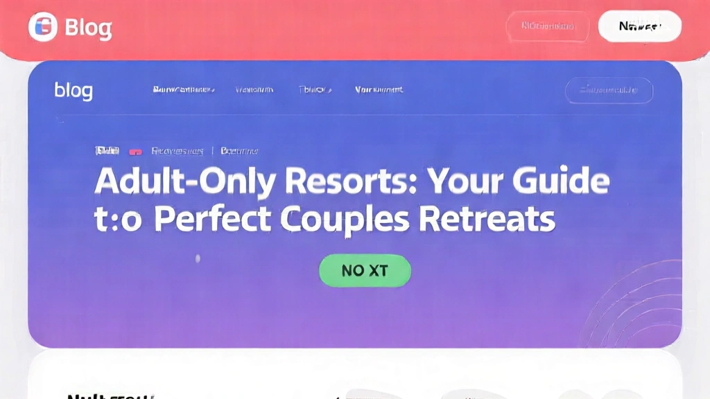 Adult-Only Resorts: Your Guide to Perfect Couples Retreats
