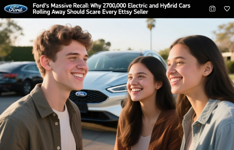 Ford's Massive Recall: Why 270,000 Electric and Hybrid Cars Rolling Away Should Scare Every Etsy Seller