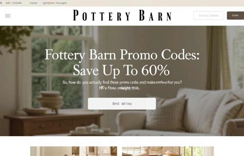 Visual representation of Pottery Barn Promo Codes