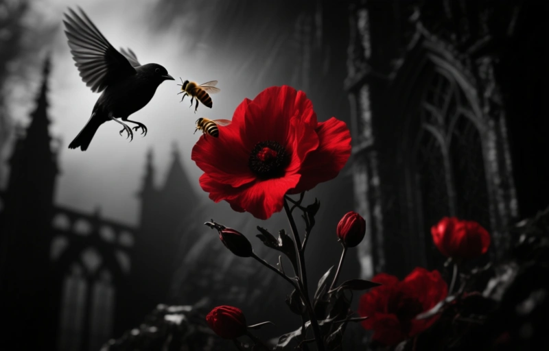 Red Flowers' Secret: Attracting Birds While Deterring Bees