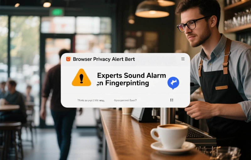 Visual representation of Browser Privacy Alert