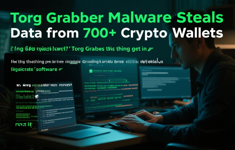 Visual representation of Torg Grabber Malware Steals Data from 700+ Crypto Wallets