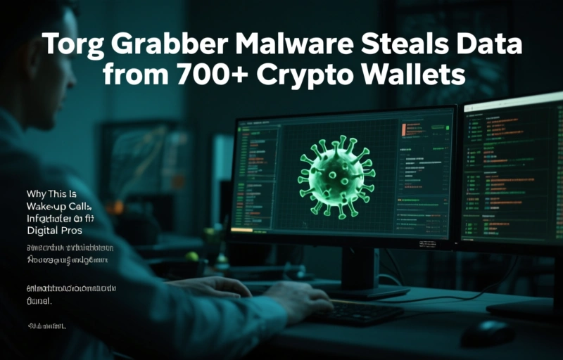Visual representation of Torg Grabber Malware Steals Data from 700+ Crypto Wallets