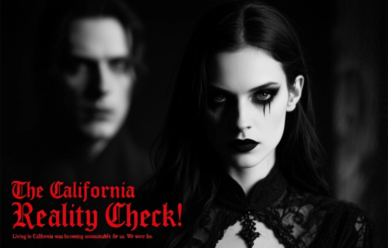 Visual representation of From California to France