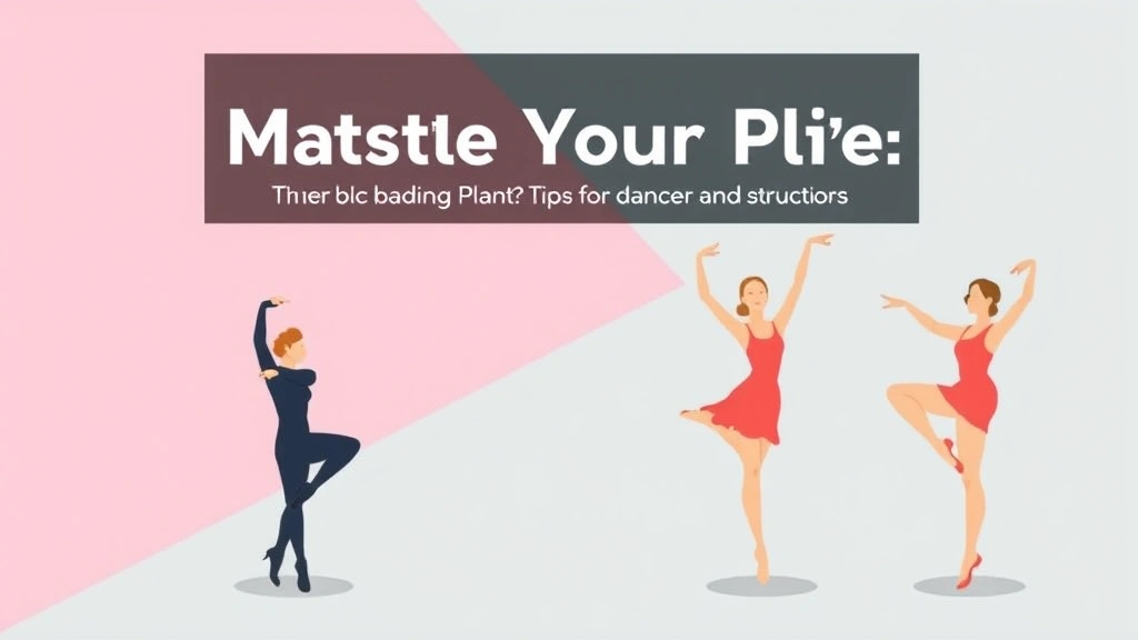 Master Your Plié: Essential Tips for Dancers and Instructors