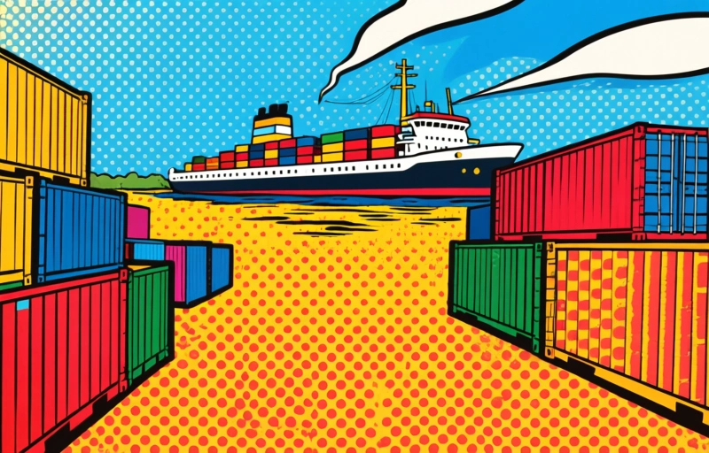 Visuele weergave van Havenindustrie