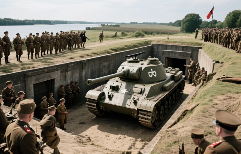 Visual representation of Hidden WWII Tank Trap in Belgium Becomes Tourist Attraction