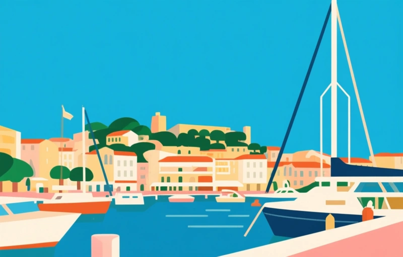 Visual representation of Cannes Old Port