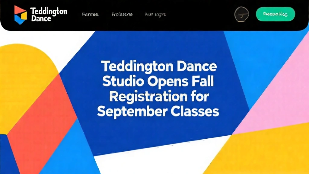 Teddington Dance Studio Opens Fall Registration for September Classes
