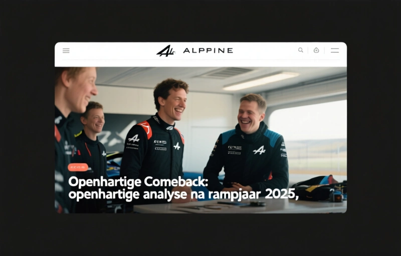 Alpine's comeback: openhartige analyse na rampjaar 2025