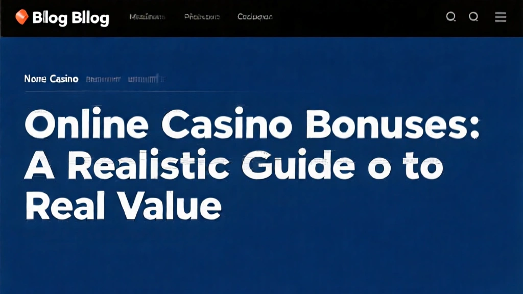 Online Casino Bonuses: A Realistic Guide to Real Value