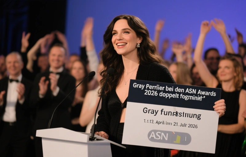 Visuelle Darstellung von Gray Perrier bei den ASN Awards 2026 doppelt nominiert