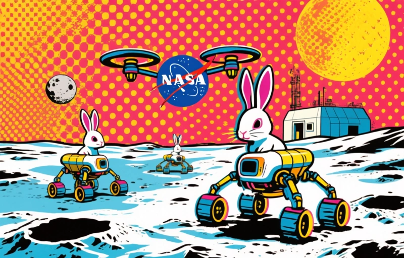 NASA's Rabbit-Like Drones to Scout Moon Base Site