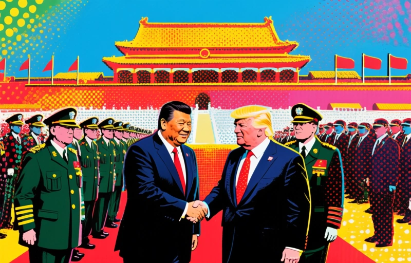 China's leider Xi verwelkomt Trump in Peking: een diplomatiek moment