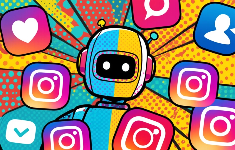 Visuele weergave van Meta AI-chatbot misbruikt voor hacken Instagram-accounts