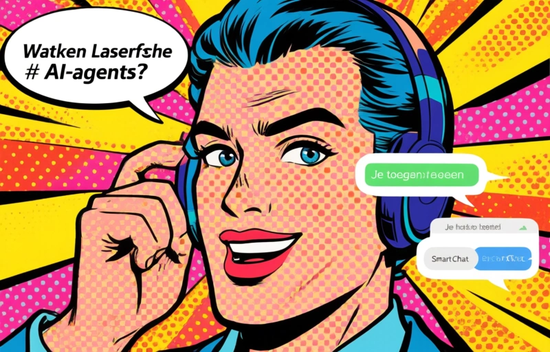 Visuele weergave van Laserfiche AI-agenten voor natuurlijke taalworkflows