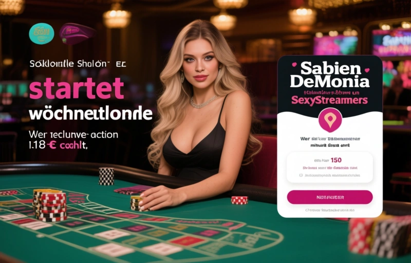Visuelle Darstellung von Sabien DeMonia startet wöchentliche Live-Casino-Shows auf SexyStreamers