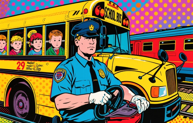 School Bus Driver Faces 29 Child Neglect Charges After Train Clip