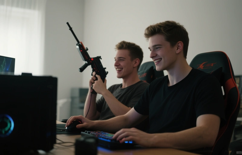 Hunter und Jayden: Heißer Sex nach dem Gaming