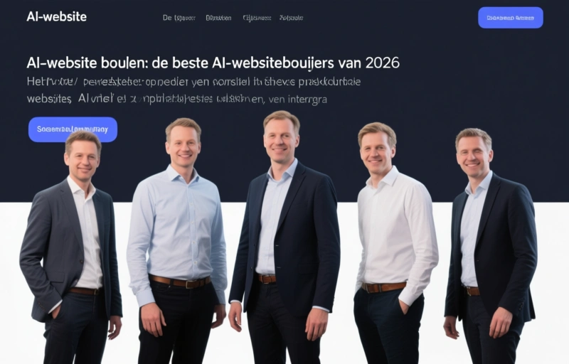 Visuele weergave van AI-website bouwen