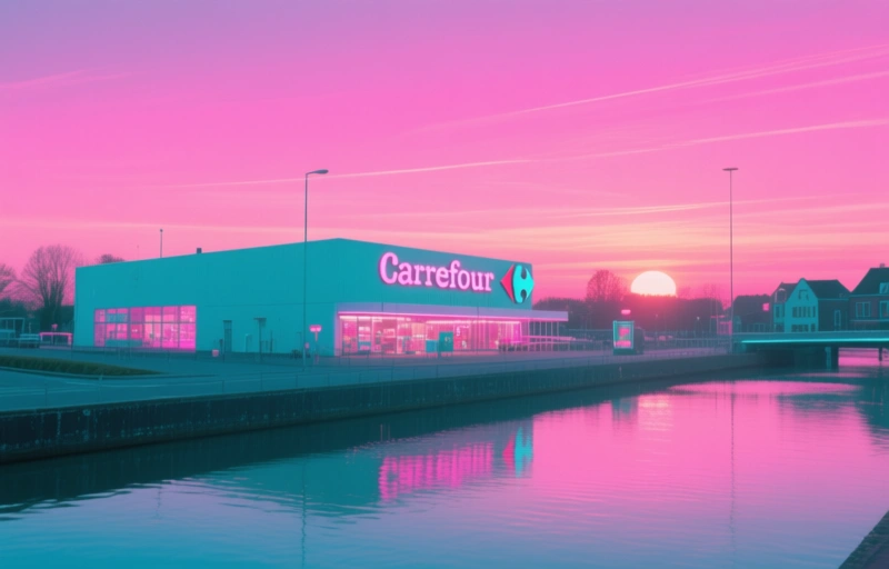 Visuele weergave van Carrefour Hasselt krimpt