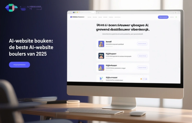 Visuele weergave van AI-website bouwen