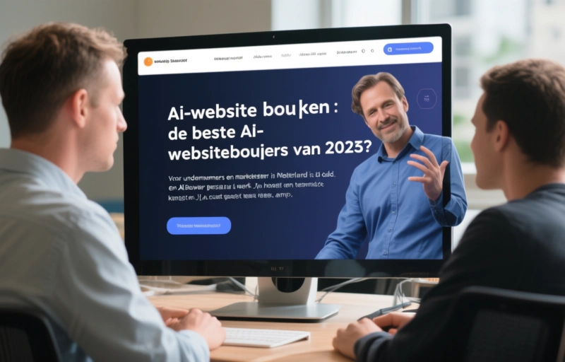 Visuele weergave van AI-website bouwen