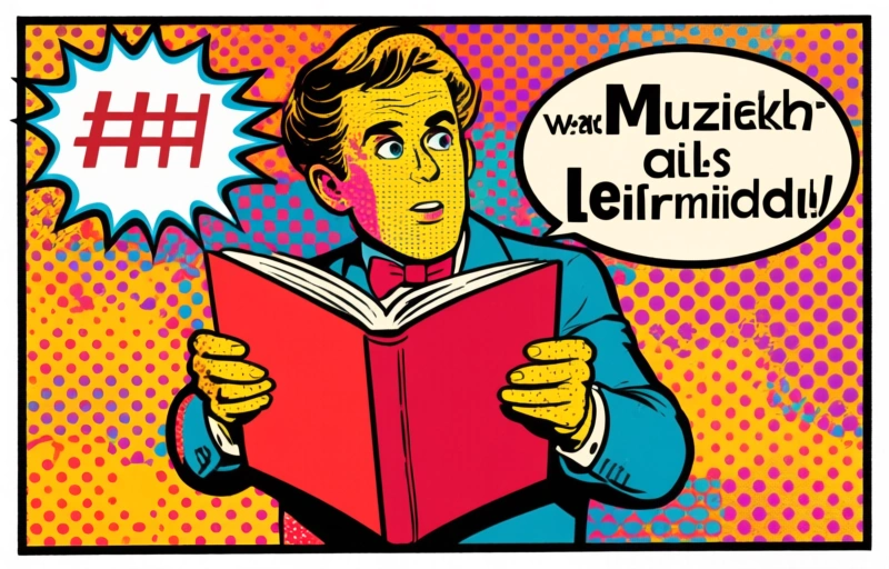 Visuele weergave van Franse taal leren met muzikale theatershow