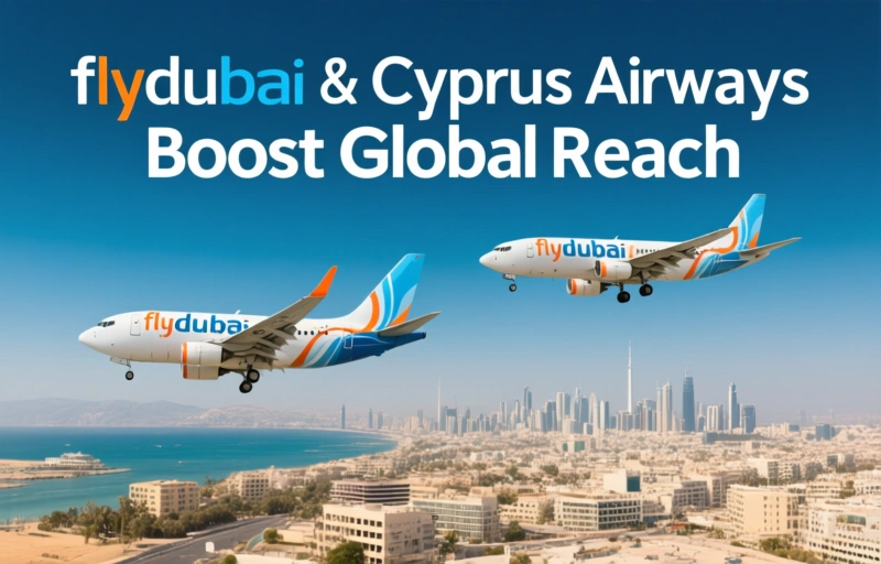 Visual representation of flydubai & Cyprus Airways Boost Global Reach