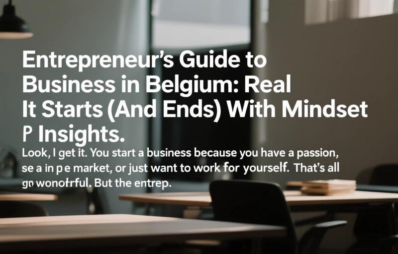 Visual representation of Entrepreneur's Guide to Business in Belgium
