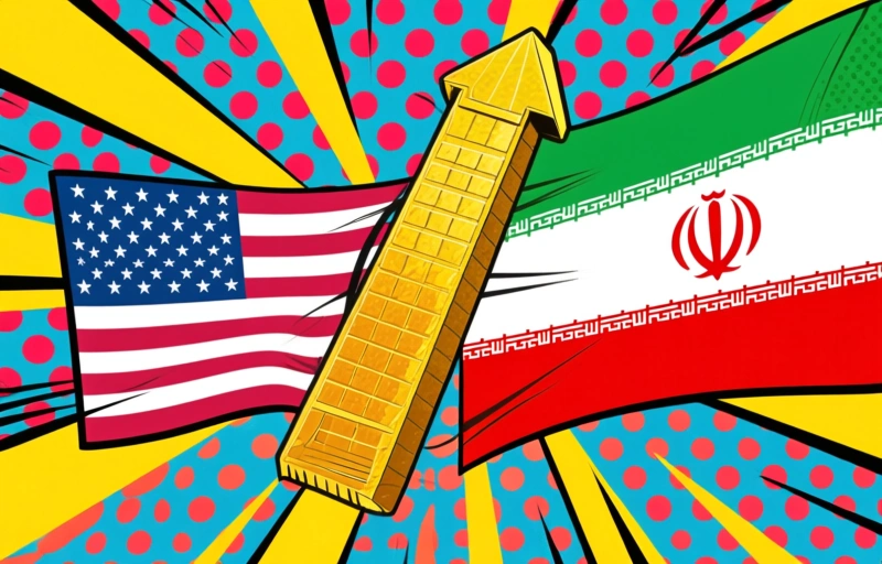 Visuele weergave van Goudprijs daalt door gemengde signalen VS-Iran-deal