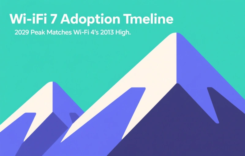 Wi-Fi 7 Adoption Timeline: 2029 Peak Matches Wi-Fi 4's 2013 High