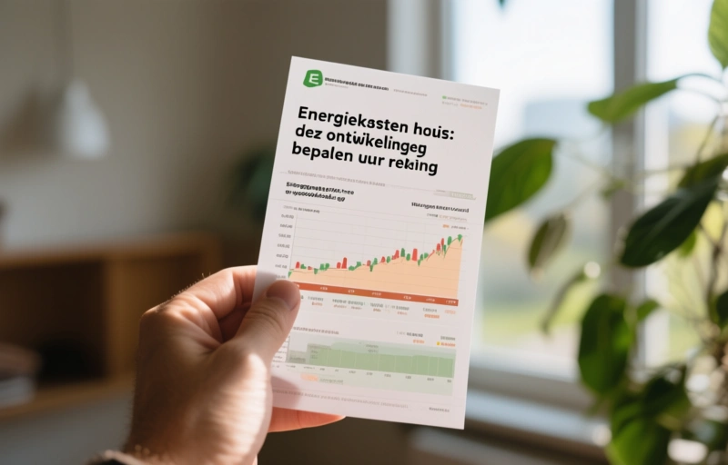 Visuele weergave van Energiekosten thuis