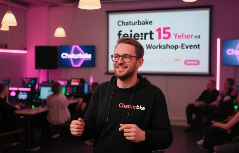 Visuelle Darstellung von Chaturbate feiert 15 Jahre mit Workshop-Event