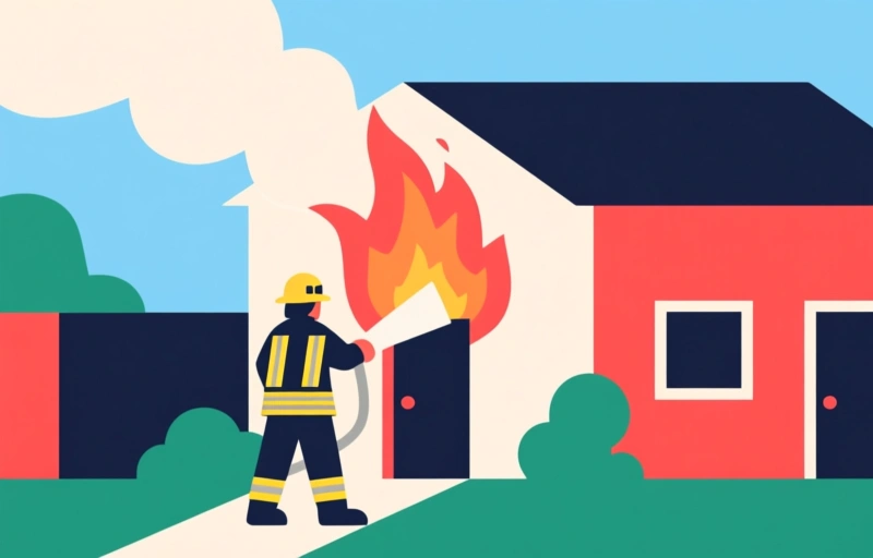 Brandweer beheerst woningbrand in Redwood City