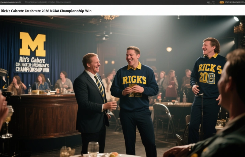 Rick's Cabaret Celebrates Michigan's 2026 NCAA Championship Win